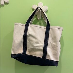 L.L. Bean Mini Boat Tote - zipped top